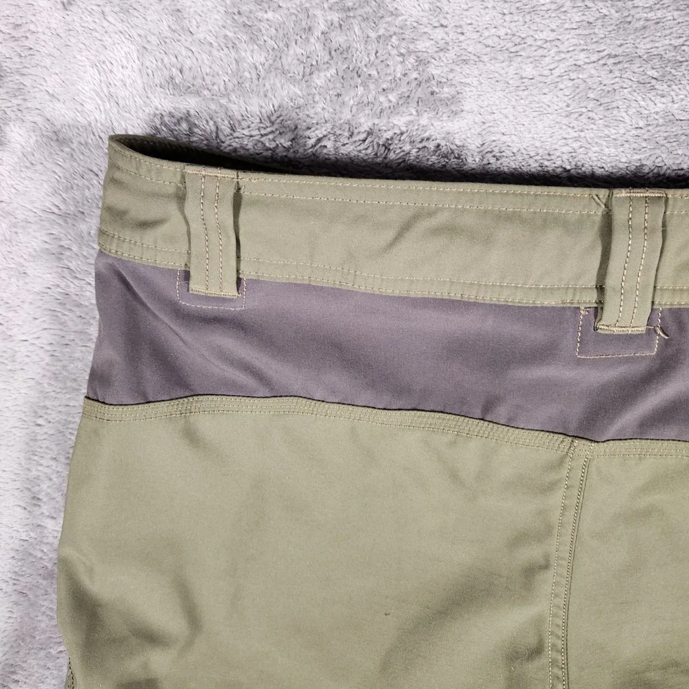 The North Face Hiking Shorts Mens 36 Green Excellent Cargo Outdoor Stretch